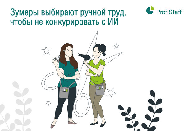 зумеры выбирают ручной труд